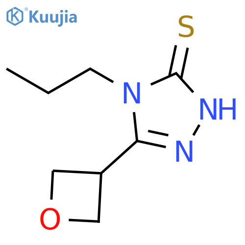 3H-1,2,4-Triazole-3-thione, 2,4-dihydro-5-(3-oxetanyl)-4-propyl- structure