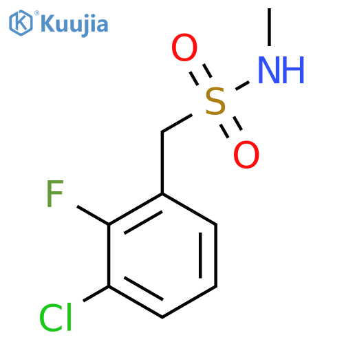 Benzenemethanesulfonamide, 3-chloro-2-fluoro-N-methyl- structure