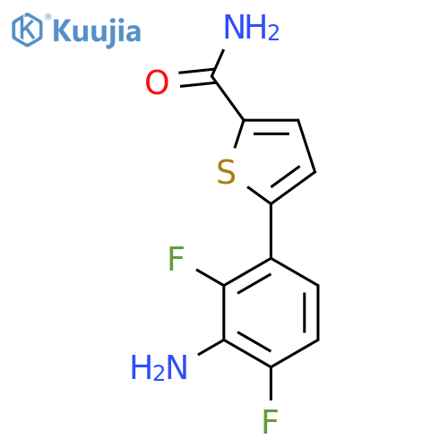 5-(3-Amino-2,4-difluorophenyl)thiophene-2-carboxamide structure