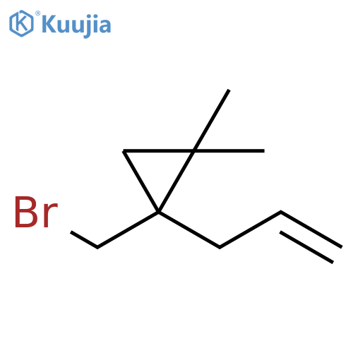 Cyclopropane, 1-(bromomethyl)-2,2-dimethyl-1-(2-propen-1-yl)- structure