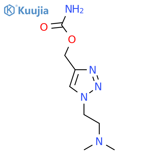 {1-[2-(dimethylamino)ethyl]-1H-1,2,3-triazol-4-yl}methyl carbamate structure