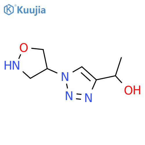 1-[1-(1,2-oxazolidin-4-yl)-1H-1,2,3-triazol-4-yl]ethan-1-ol structure