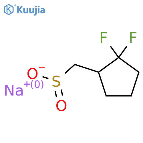 Sodium (2,2-difluorocyclopentyl)methanesulfinate structure