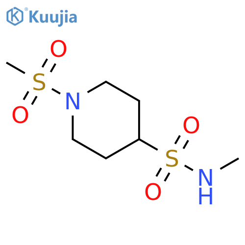 4-Piperidinesulfonamide, N-methyl-1-(methylsulfonyl)- structure