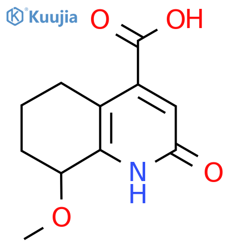 2-hydroxy-8-methoxy-5,6,7,8-tetrahydroquinoline-4-carboxylic acid structure