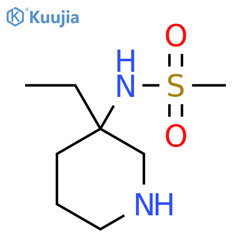 N-(3-ethylpiperidin-3-yl)methanesulfonamide structure