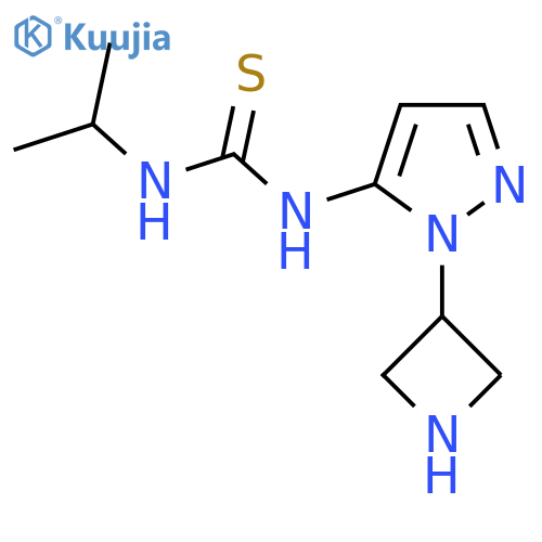 1-1-(azetidin-3-yl)-1H-pyrazol-5-yl-3-(propan-2-yl)thiourea structure