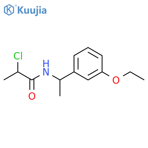 Propanamide, 2-chloro-N-[1-(3-ethoxyphenyl)ethyl]- structure