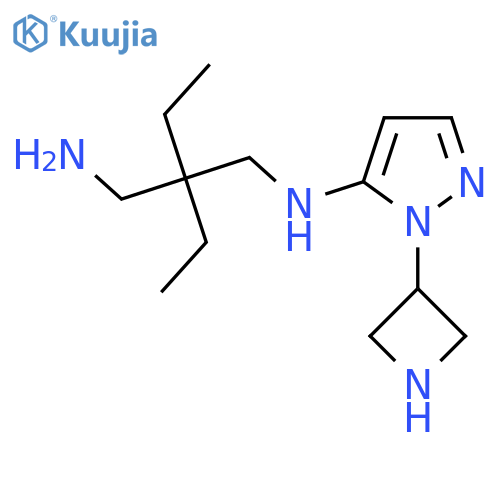 N-2-(aminomethyl)-2-ethylbutyl-1-(azetidin-3-yl)-1H-pyrazol-5-amine structure