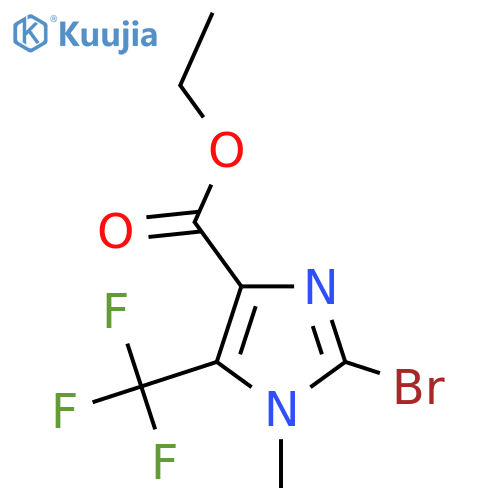 Ethyl 2-bromo-1-methyl-5-(trifluoromethyl)imidazole-4-carboxylate structure