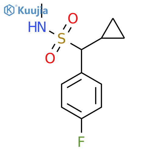 1-cyclopropyl-1-(4-fluorophenyl)-N-methylmethanesulfonamide structure
