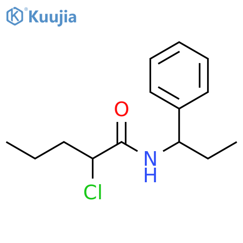 Pentanamide, 2-chloro-N-(1-phenylpropyl)- structure