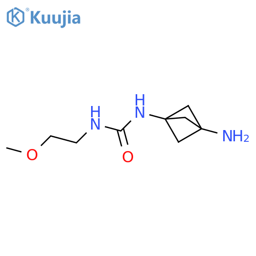 1-{3-aminobicyclo1.1.1pentan-1-yl}-3-(2-methoxyethyl)urea structure