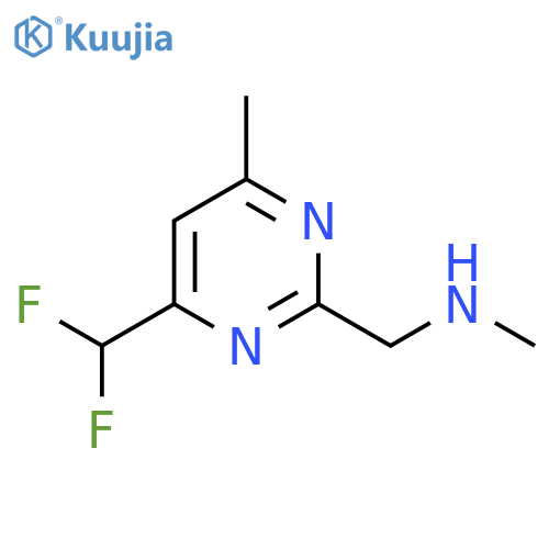 1-[4-(difluoromethyl)-6-methylpyrimidin-2-yl]-N-methylmethanamine structure