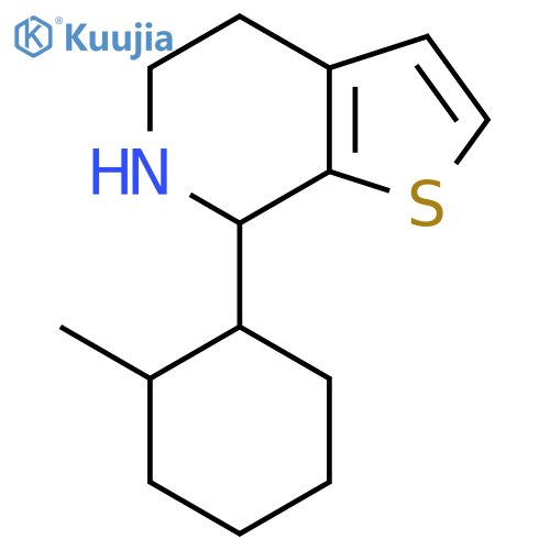 7-(2-methylcyclohexyl)-4H,5H,6H,7H-thieno2,3-cpyridine structure