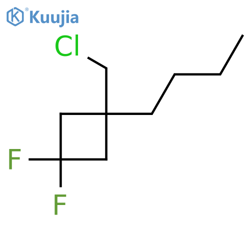1-Butyl-1-(chloromethyl)-3,3-difluorocyclobutane structure