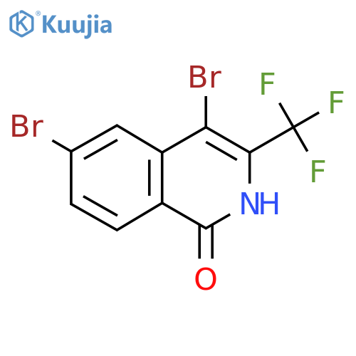 4,6-dibromo-3-(trifluoromethyl)-2H-isoquinolin-1-one structure