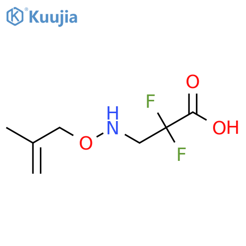 2,2-Difluoro-3-(2-methylprop-2-enoxyamino)propanoic acid structure