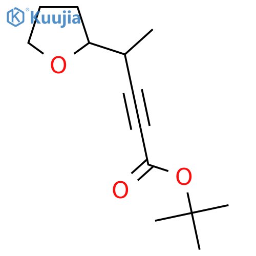 Tert-butyl 4-(oxolan-2-yl)pent-2-ynoate structure
