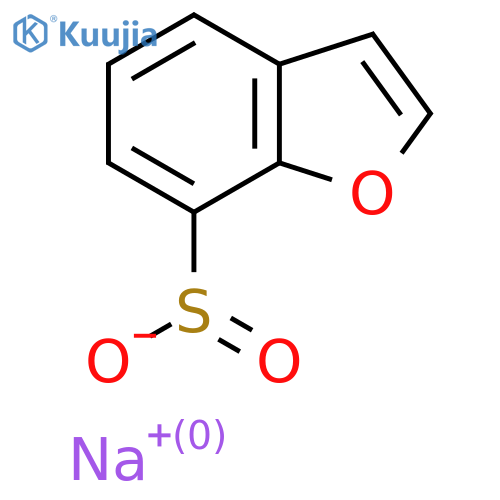 Sodium 1-benzofuran-7-sulfinate structure