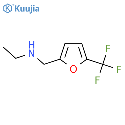 Ethyl({[5-(trifluoromethyl)furan-2-yl]methyl})amine structure