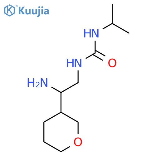 1-2-amino-2-(oxan-3-yl)ethyl-3-(propan-2-yl)urea structure