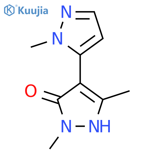 1,3-dimethyl-4-(1-methyl-1H-pyrazol-5-yl)-1H-pyrazol-5-ol structure
