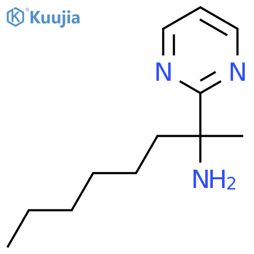 2-(pyrimidin-2-yl)octan-2-amine structure