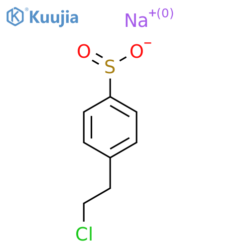 Sodium 4-(2-chloroethyl)benzene-1-sulfinate structure