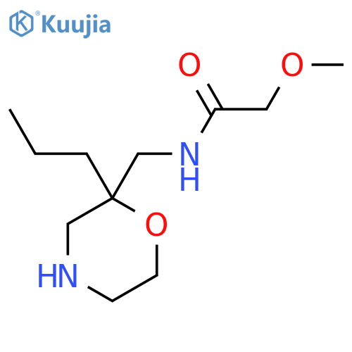 2-methoxy-N-[(2-propylmorpholin-2-yl)methyl]acetamide structure