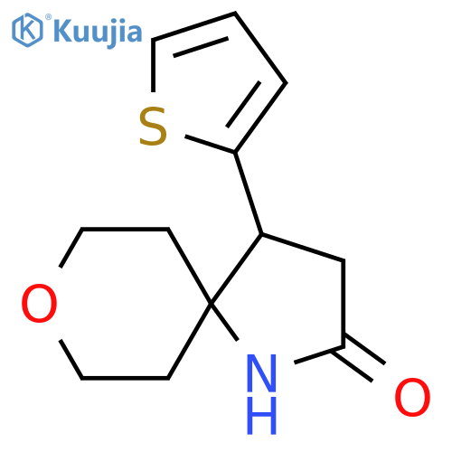 4-(Thiophen-2-yl)-8-oxa-1-azaspiro[4.5]decan-2-one structure