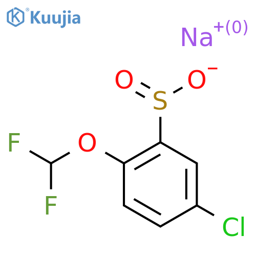 Sodium 5-chloro-2-(difluoromethoxy)benzene-1-sulfinate structure
