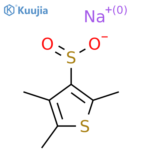 Sodium trimethylthiophene-3-sulfinate structure