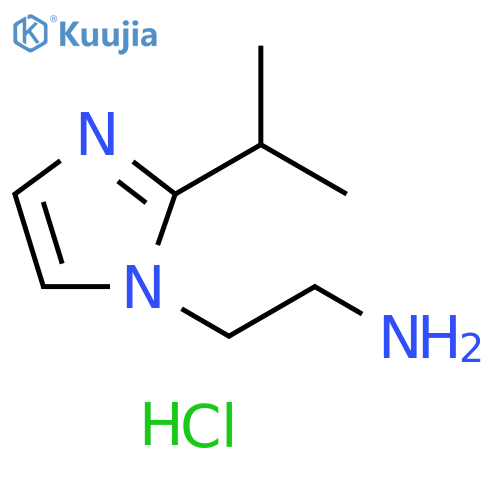 2-[2-(propan-2-yl)-1H-imidazol-1-yl]ethan-1-amine trihydrochloride structure