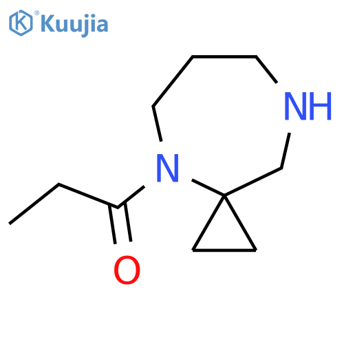 1-{4,8-diazaspiro2.6nonan-4-yl}propan-1-one structure