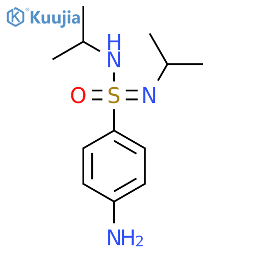 4-amino-N,N-bis(propan-2-yl)benzene-1-sulfonoimidamide structure