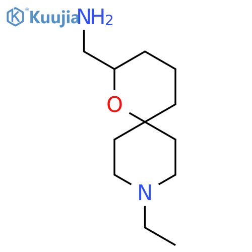 {9-Ethyl-1-oxa-9-azaspiro[5.5]undecan-2-yl}methanamine structure