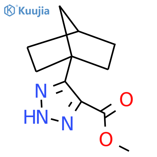 methyl 5-{bicyclo[2.2.1]heptan-1-yl}-1H-1,2,3-triazole-4-carboxylate structure