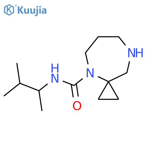 N-(3-methylbutan-2-yl)-4,8-diazaspiro2.6nonane-4-carboxamide structure