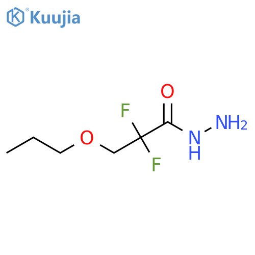 2,2-Difluoro-3-propoxypropanehydrazide structure