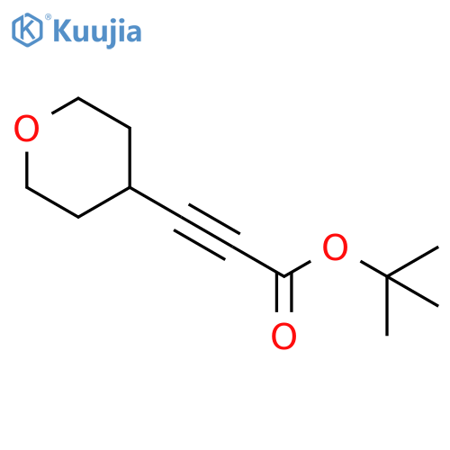2-Propynoic acid, 3-(tetrahydro-2H-pyran-4-yl)-, 1,1-dimethylethyl ester structure
