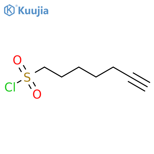 Hept-6-yne-1-sulfonyl chloride structure