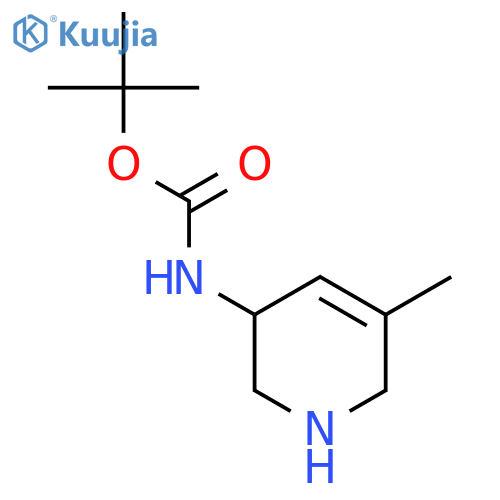 tert-butyl N-(5-methyl-1,2,3,6-tetrahydropyridin-3-yl)carbamate structure