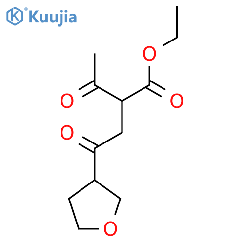 ethyl 2-acetyl-4-oxo-4-(oxolan-3-yl)butanoate structure