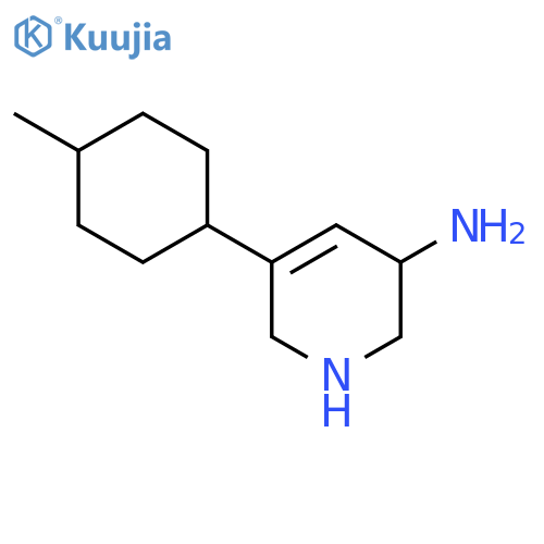 5-(4-Methylcyclohexyl)-1,2,3,6-tetrahydropyridin-3-amine structure