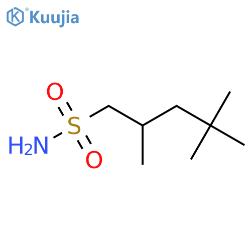 2,4,4-trimethylpentane-1-sulfonamide structure