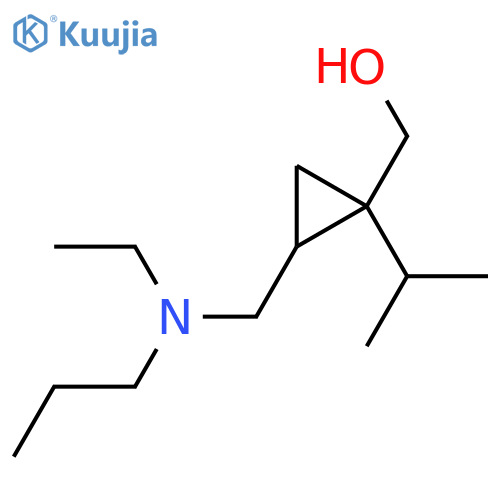 (2-{[Ethyl(propyl)amino]methyl}-1-(propan-2-yl)cyclopropyl)methanol structure