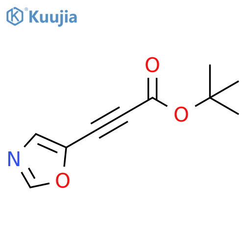 2-Propynoic acid, 3-(5-oxazolyl)-, 1,1-dimethylethyl ester structure