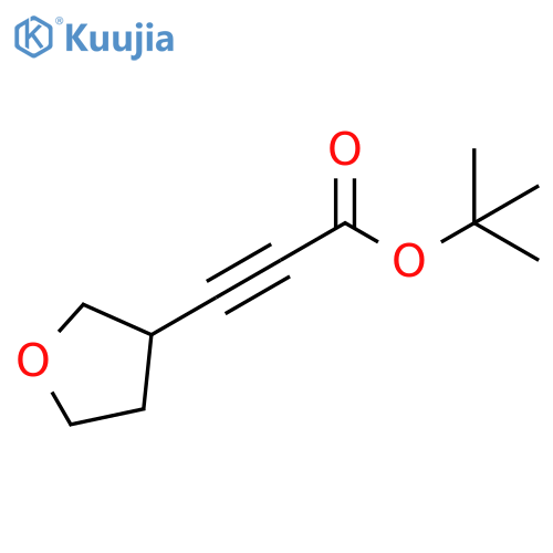 2-Propynoic acid, 3-(tetrahydro-3-furanyl)-, 1,1-dimethylethyl ester structure