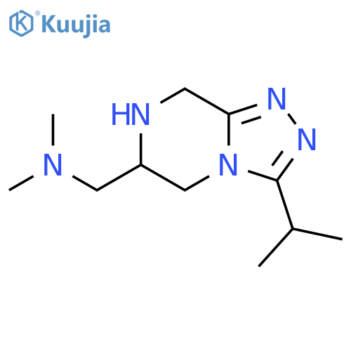 1,2,4-Triazolo[4,3-a]pyrazine-6-methanamine, 5,6,7,8-tetrahydro-N,N-dimethyl-3-(1-methylethyl)- structure